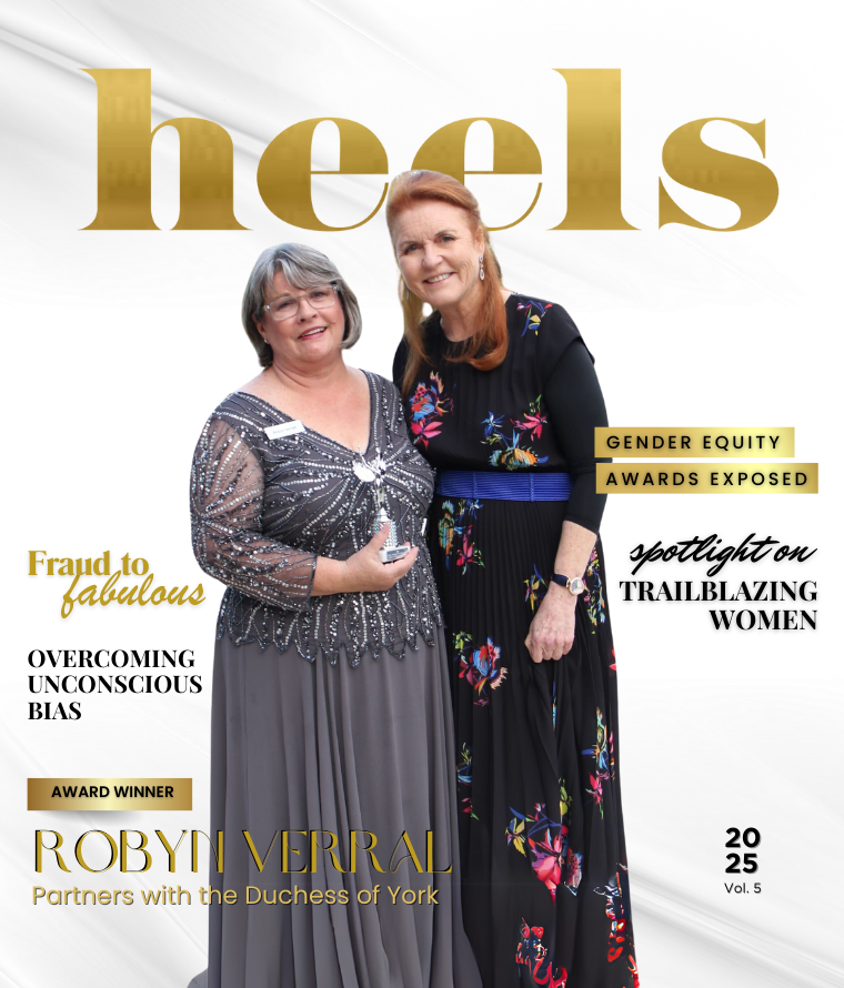 Heels Magazine Cover Robyn Verral with Duchess of York